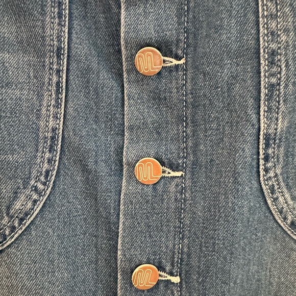 Marine Layer Blue Denim Mini Skirt NWT - Picture 4 of 6